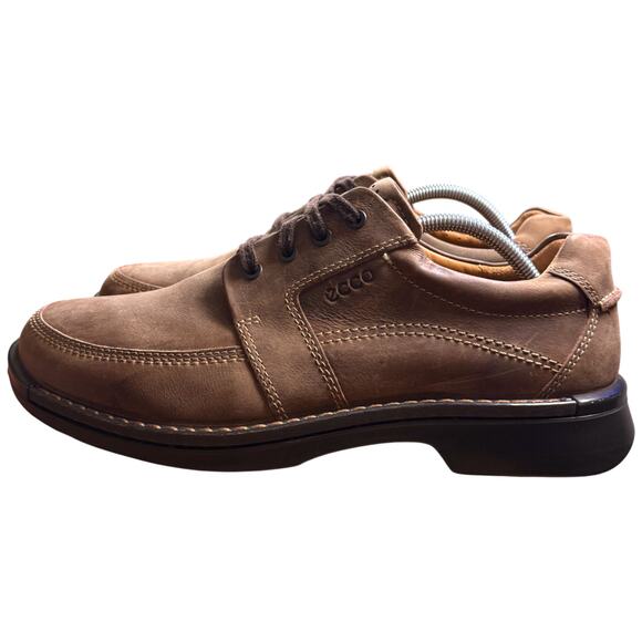 ECCO Fusion II Mens 44/US 10 Coca Brown Leather Nubuck Lace Up Casual Tie Oxford main image 8